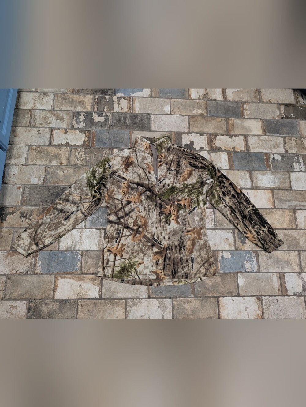 Cabela's Zonz Woodland Camo Quarter-Zip Fleece Hunting Pullover - Women's Medium